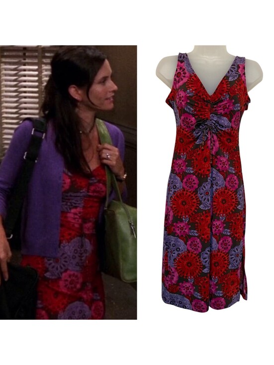 BCBGMaxAzria Dresses & Skirts - ASO Monica Geller Friends Vintage Rare BCBGMaxaxria Floral Dress Size Small
